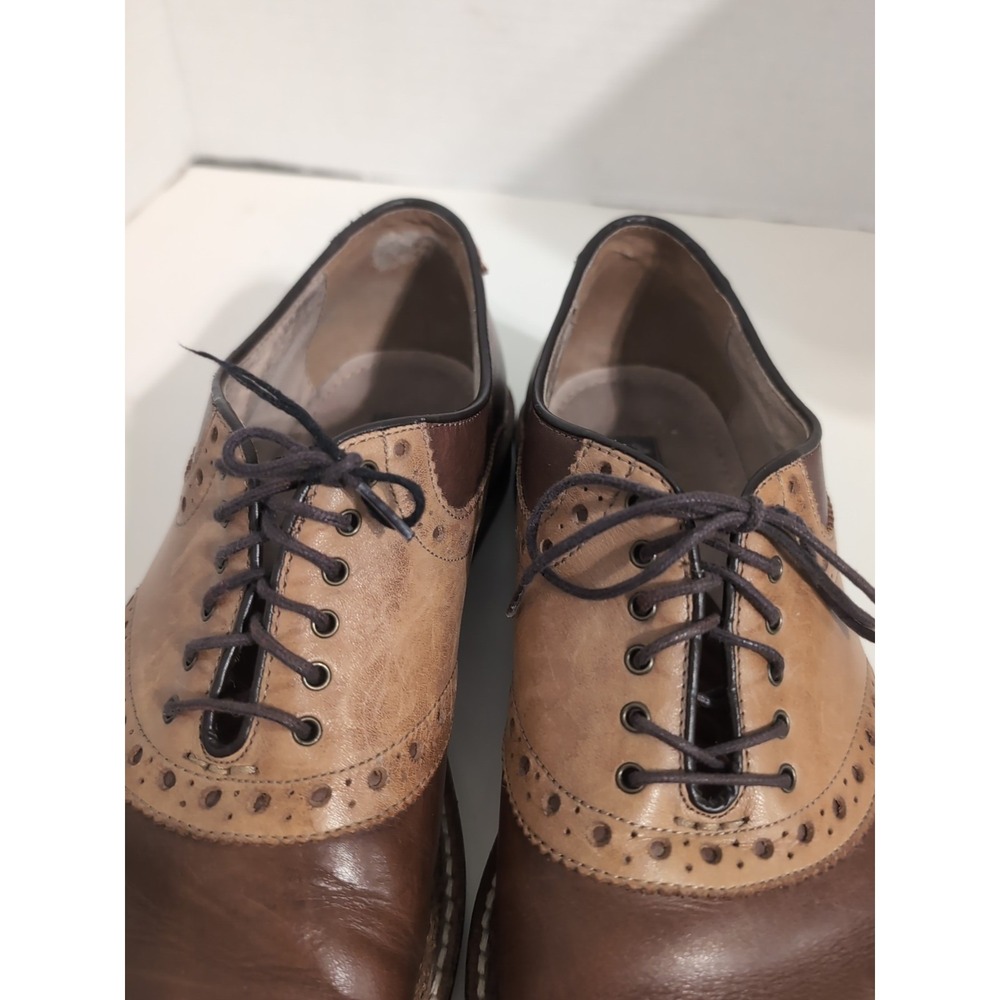 Ashton Grey Collection Banks Two-tone Lace Up Dress Shoes Men's Sz 10 - Picture 10 of 12